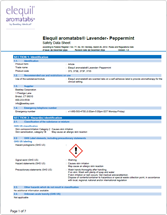 Document: Elequil Aromatabs REF 373 SDS